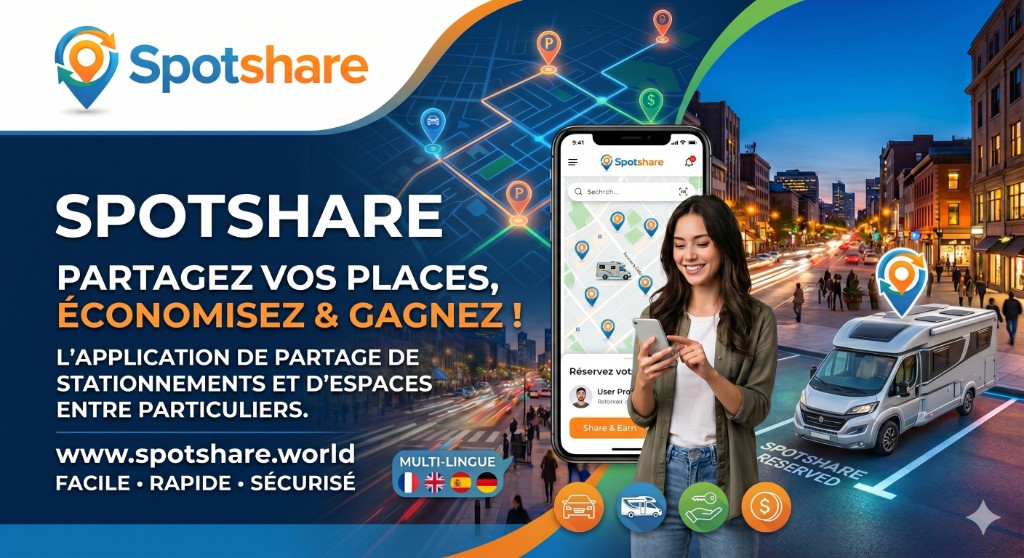 SpotShare — partagez vos places, économisez et gagnez